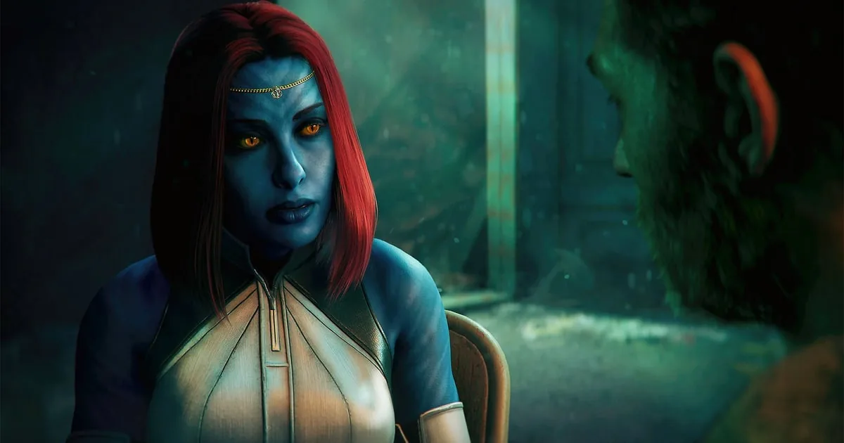 Promotional artwork of Mystique featured in Marvel's Wolverine regional censorship reports.
