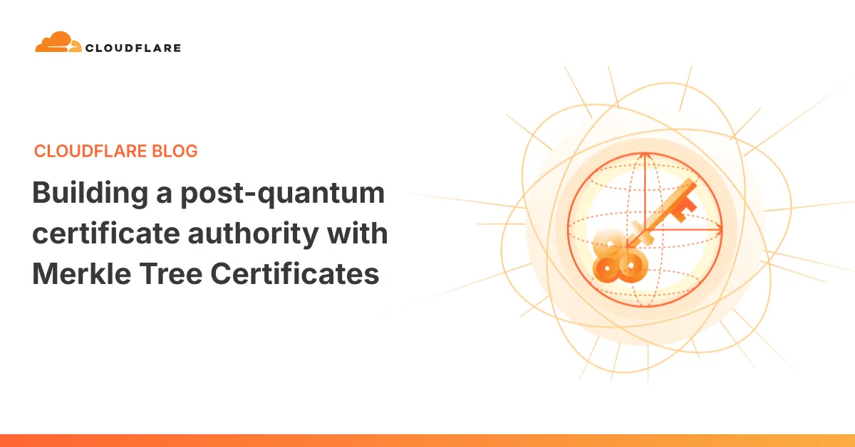 Architectural diagram outlining Merkle Tree Certificates issuance within post-quantum Web PKI.