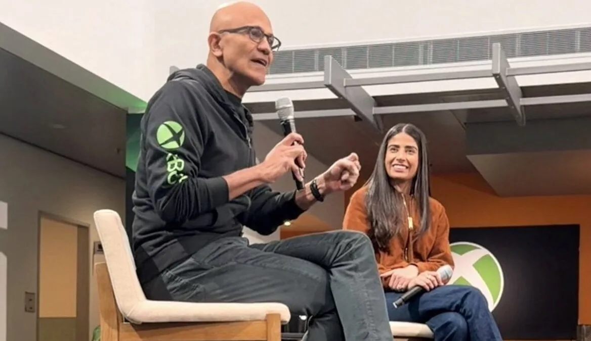 Microsoft CEO Xbox portfolio evaluation addressed by executive leadership during studio realignment.
