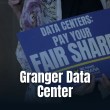 Futurism editorial graphic highlighting the Microsoft data center dispute in Indiana