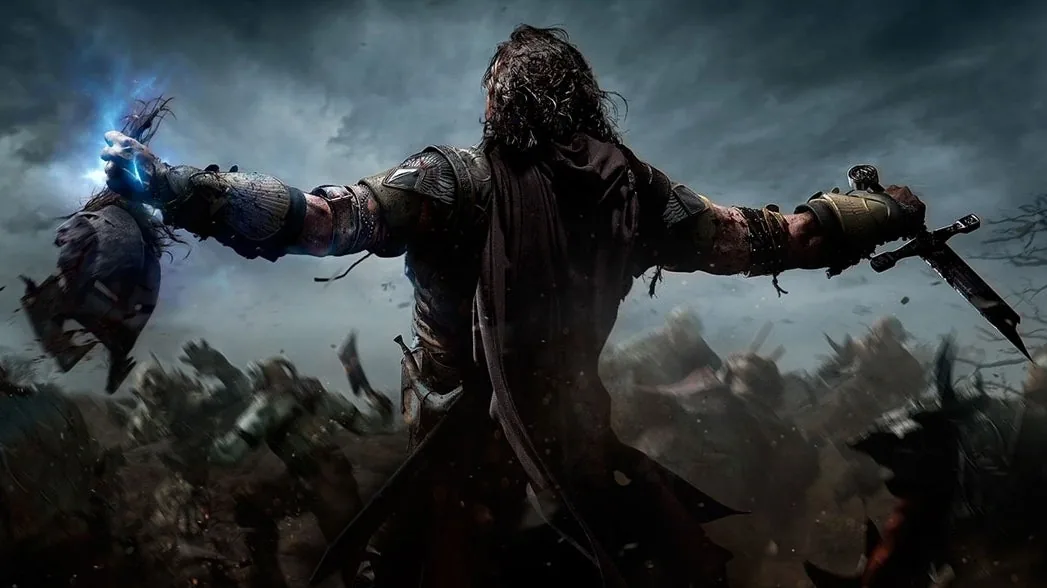Middle-earth Shadow Bundle artwork illustrating the dark fantasy open world of Mordor.