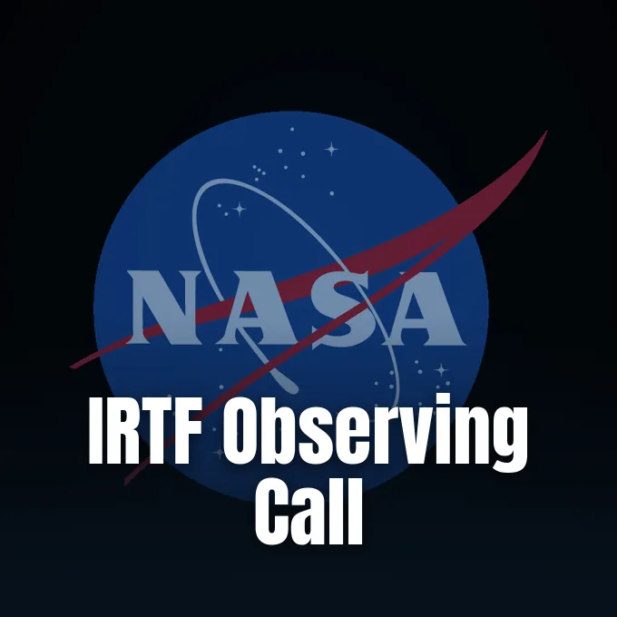 NASA Science announcement graphic used for NASA IRTF proposals for semester 2027A.