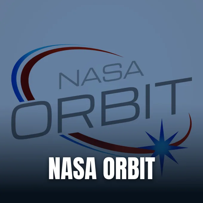 Official announcement graphic for the NASA ORBIT Challenge student competition.
