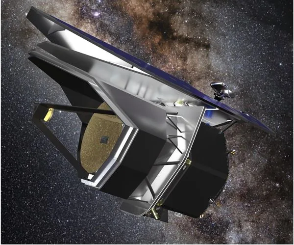 Artist rendering of the PRIMA new NASA space telescope in space