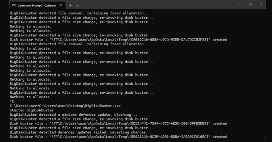 Microsoft Defender interface confronting the Nightmare Eclipse zero-day