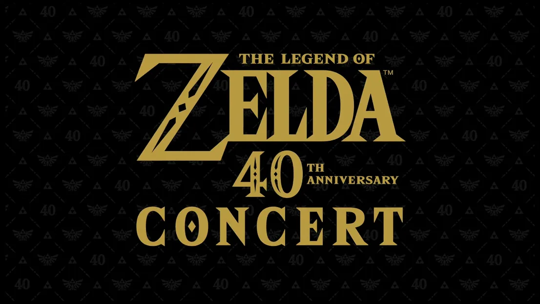 Announcement artwork for The Legend of Zelda 40th Anniversary Concert series.