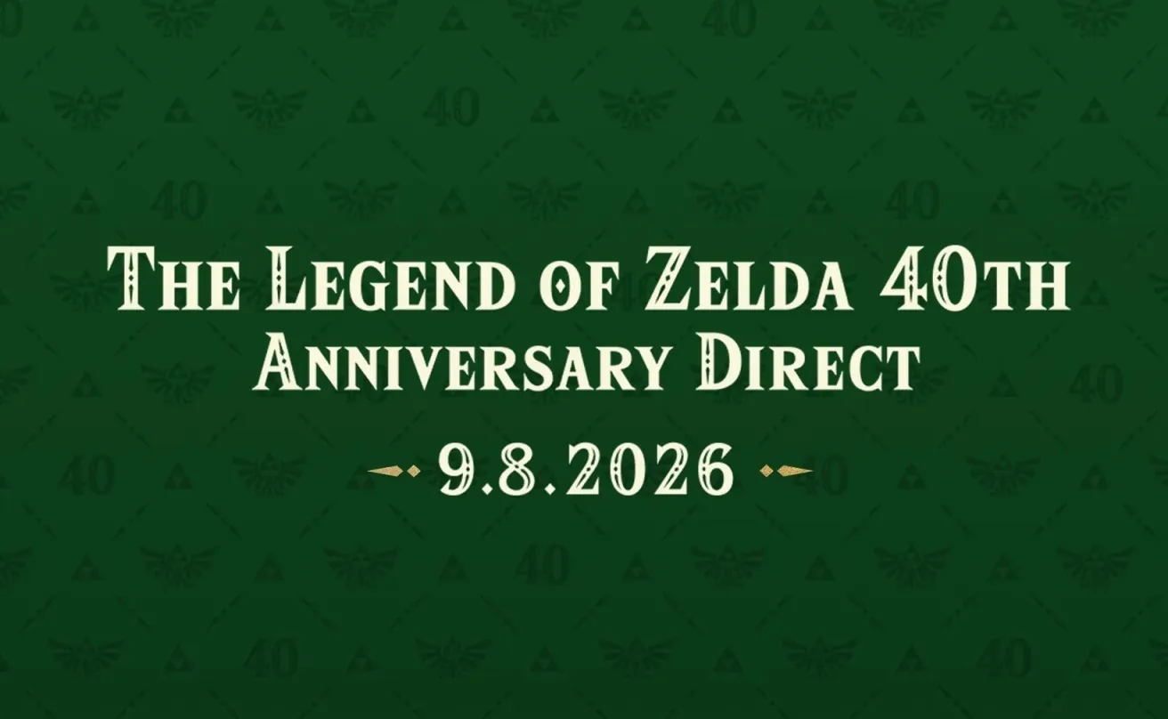 The Legend of Zelda 40th Anniversary Direct promotional artwork for Nintendo's presentation.