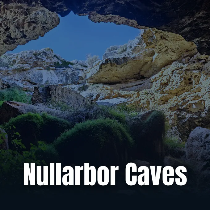 Nullarbor caves landscape on the Australian limestone plain documented by Matej Lipar