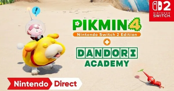 Pikmin 4 video thumbnail from Anime News Network's report on the Switch 2 edition.
