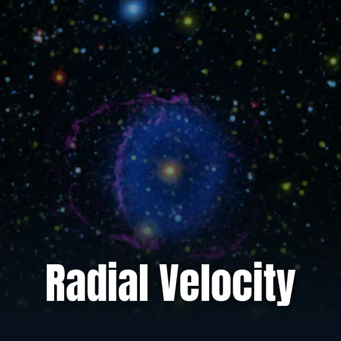 NASA Science observation of deep cosmic structures illustrating spectroscopic radial velocity measurements.
