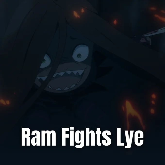 Official preview still from Anime Corner showing Re:ZERO Season 4 Episode 18 where Ram fights Lye.