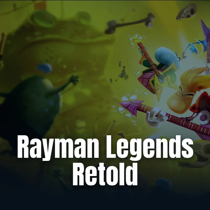 Rayman Legends Retold game overview trailer promotional artwork from Ubisoft.