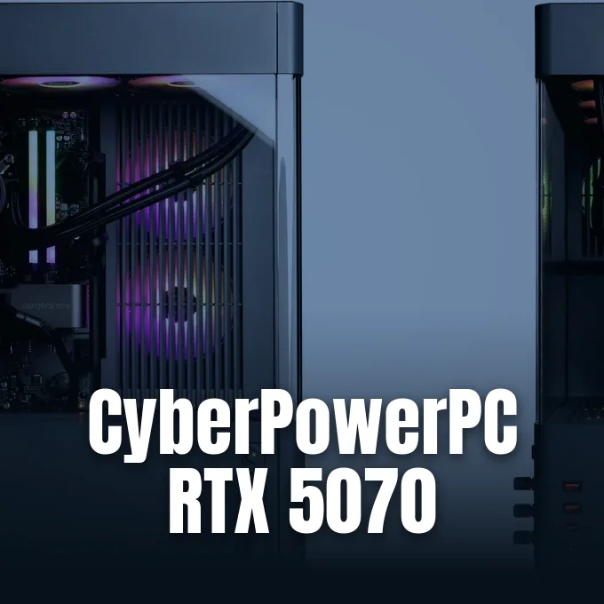 CyberPowerPC Gamer Supreme desktop featuring an RTX 5070 gaming PC configuration on sale at Walmart.