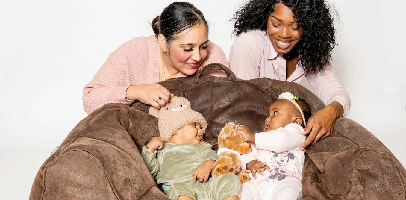 Family photograph accompanying Mona Hanna's account of prenatal and infant cash support.