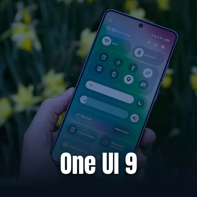 Android Police image showing Samsung Galaxy S26 Ultra quick settings menu updated with Samsung One UI 9.