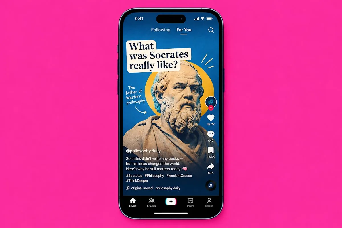 The ScrollEd app interface presenting interactive quiz prompts between vertical learning slides.