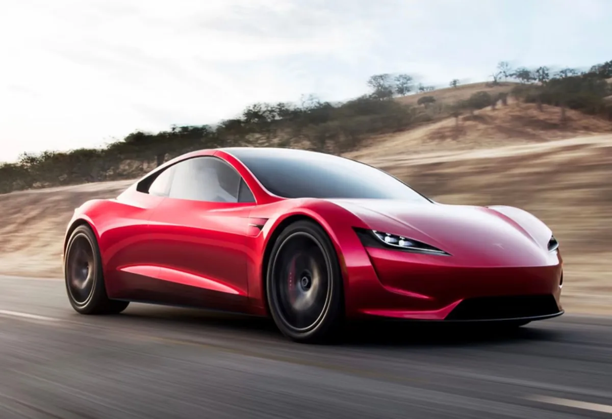 Promotional image of the second generation Roadster published by TechCrunch.
