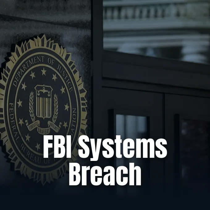 Federal Bureau of Investigation seal displayed outside federal headquarters.