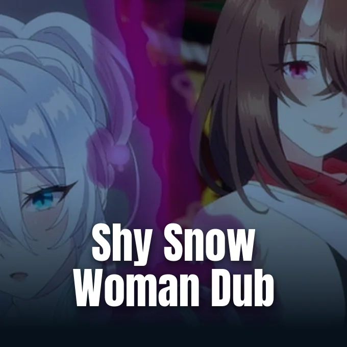 Official promotional visual for the anime adaptation of The Shy Snow Woman and the Cursed Ring.