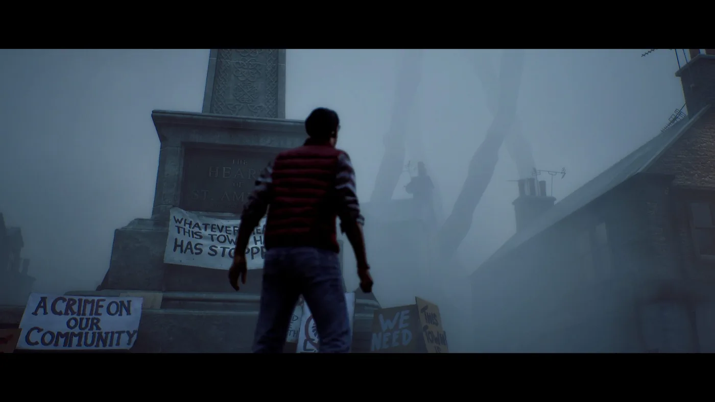 Promotional screenshot from Silent Hill: Townfall PS5 showing the environment.