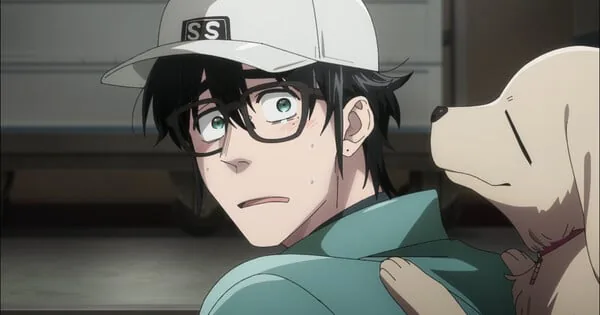 A scene from the smoking behind supermarket anime's tenth episode.