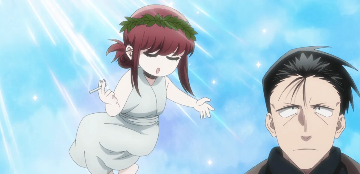 An anime scene accompanying Beneath the Tangles' review of episode 10.
