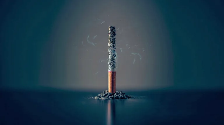 A public health report banner addressing regional disparities in smoking in Australia.