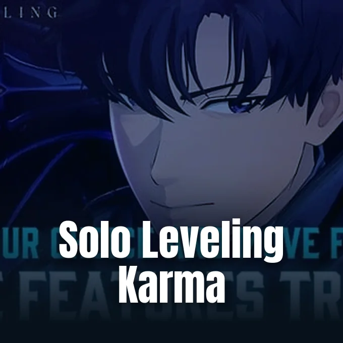 Official promotional graphic for Solo Leveling Karma unveiled by Netmarble during Tokyo Game Show.