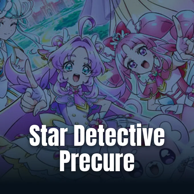 Official promotional artwork for Star Detective Precure anime film release in Japan.