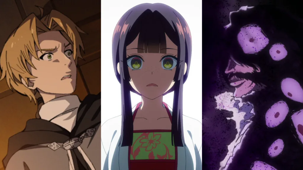Anime artwork accompanying Anime Corner's summer anime rankings for Week 10.