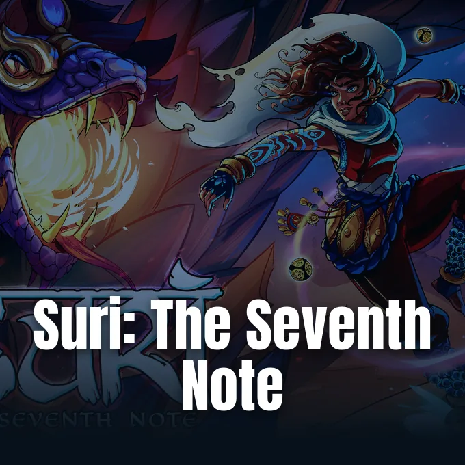 Promotional artwork for Suri: The Seventh Note from PlayStation Blog.