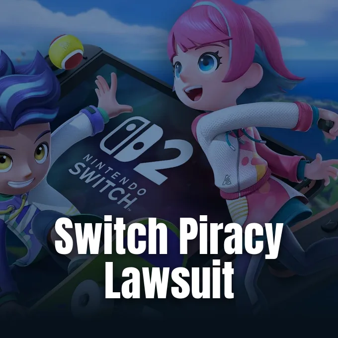 A courtroom gavel representing federal judgment in the Switch piracy lawsuit against illegal game shops.