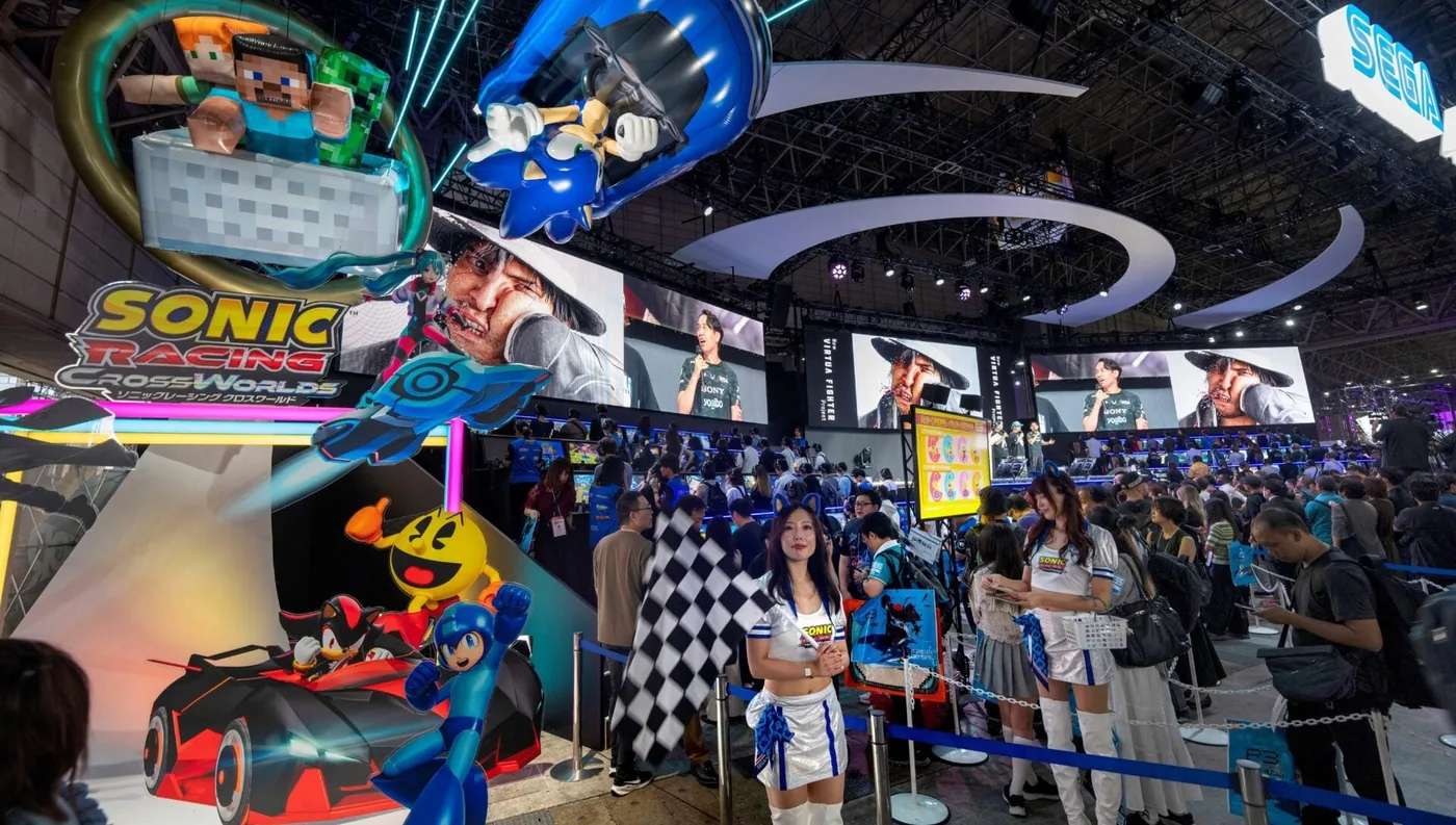 Exhibition hall floor and crowd at Tokyo Game Show 2026 published by Kotaku.