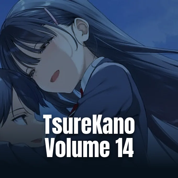 Promotional visual for the TsureKano light novel series.
