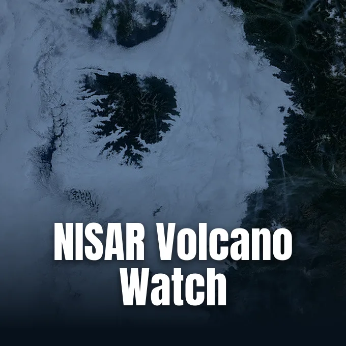 US-India satellite NISAR radar observation of Krasheninnikov volcano in Russia.