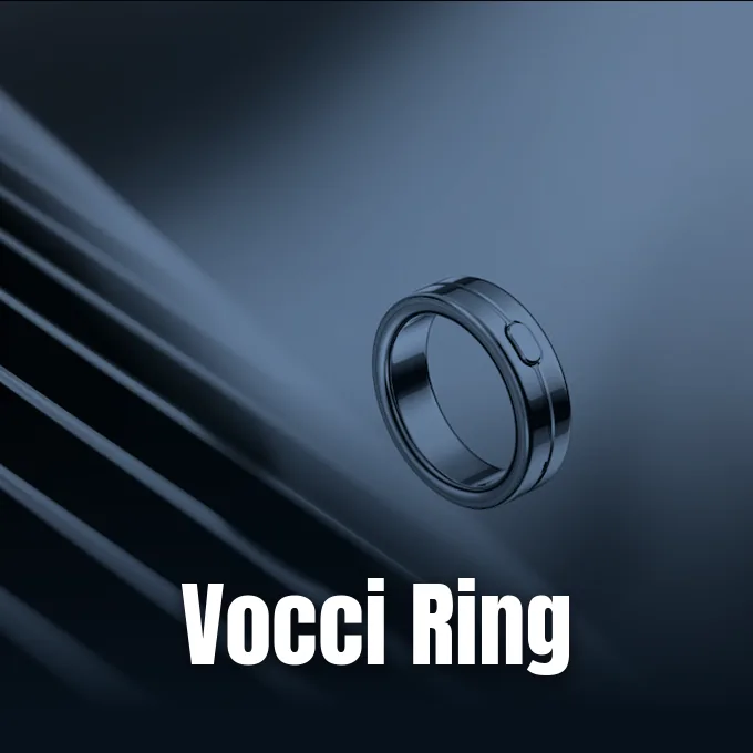 Vocci ring hardware for automated meeting transcription and voice capture