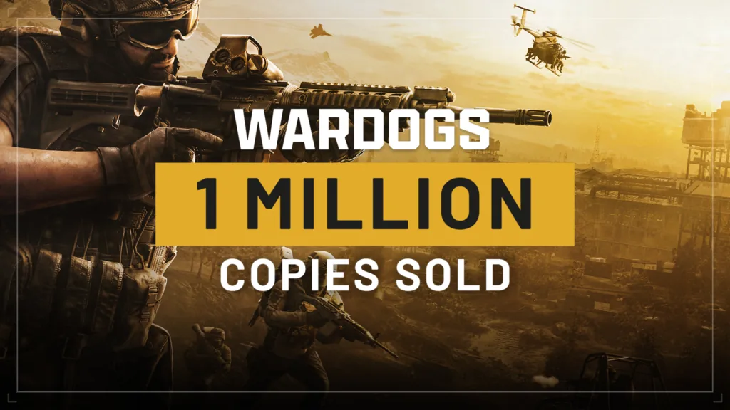 Wardogs launch image accompanying GamesBeat’s report on the sales milestone.