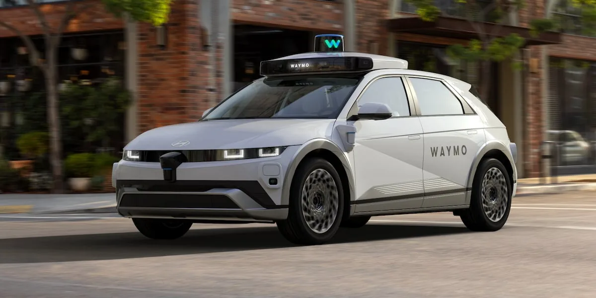 Waymo driverless vehicle operating in Las Vegas.