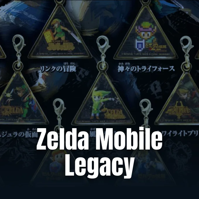 The Legend of Zelda Historical Charms collection alongside weekly mobile games coverage.