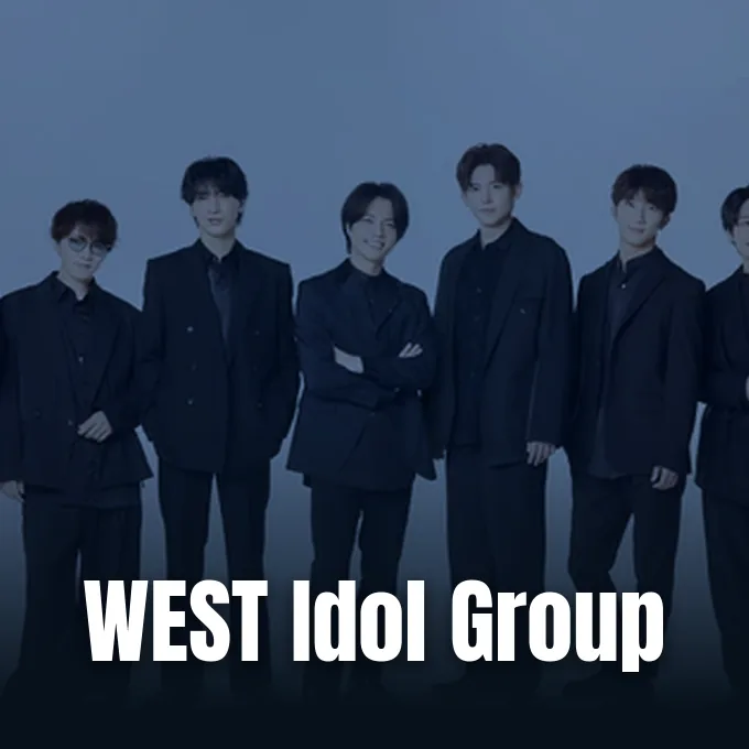 Promotional photograph of Japanese boy band WEST released during their agency activities.