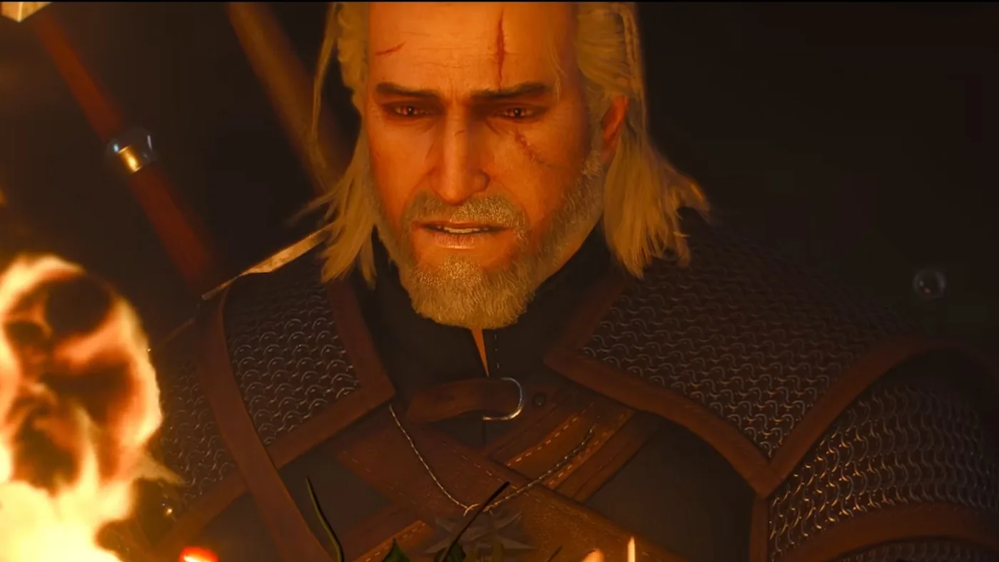 Geralt of Rivia in Witcher 3 Remastered comparison footage
