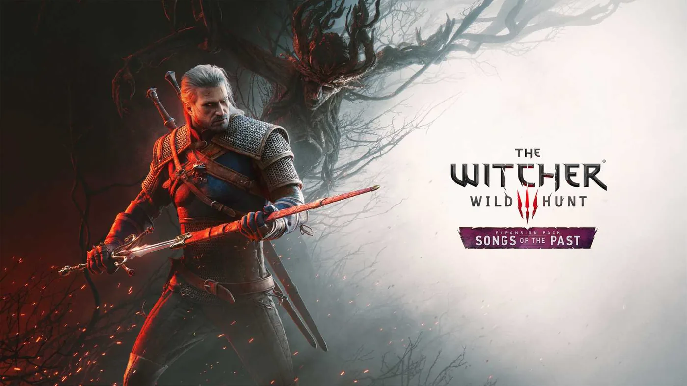 Official key art promoting the Witcher remastered release time across platforms.
