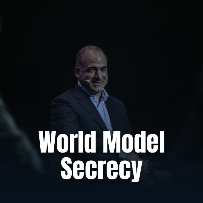 AMI Labs co-founder Michael Rabbat speaking at the All In conference panel on world models