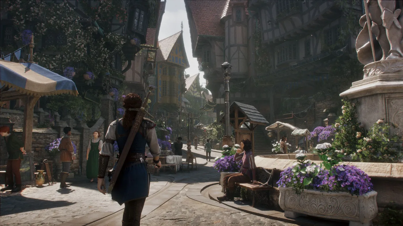 Promotional artwork for the Xbox Fable reboot highlighting its fantasy world.