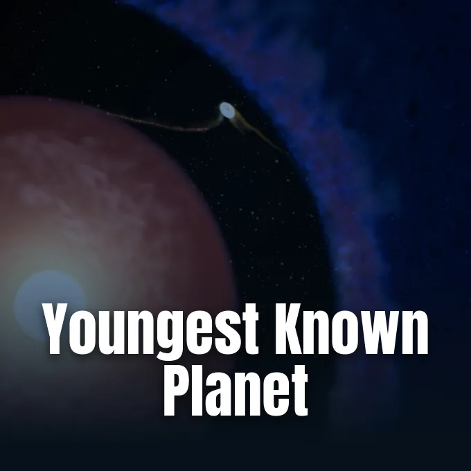 Artist impression of the youngest known planet Elias 2-24 b forming in its circumstellar gas and dust disk