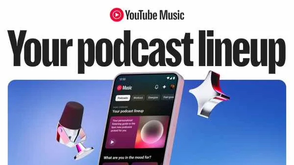 Your podcast lineup interface introduced during the YouTube custom feeds platform rollout.