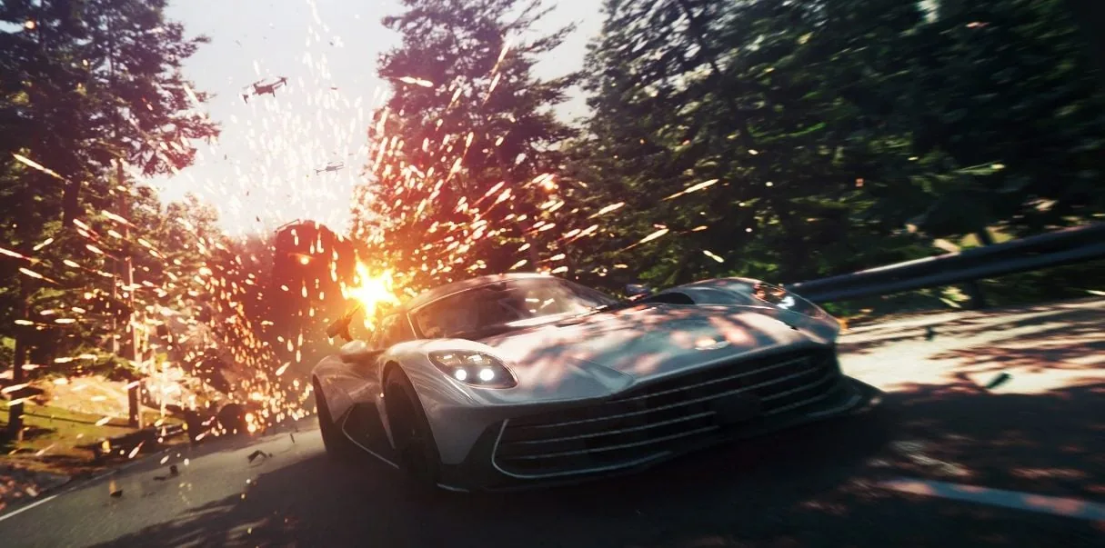 Key art showing James Bond in the 007 First Light DLC.