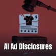A wooden gavel strikes near a cracked online shopping product listing card on red background.