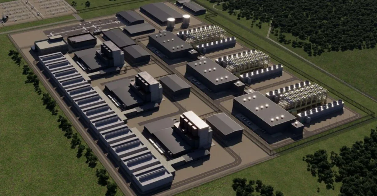 Concept rendering of the Amazon nuclear plant design.