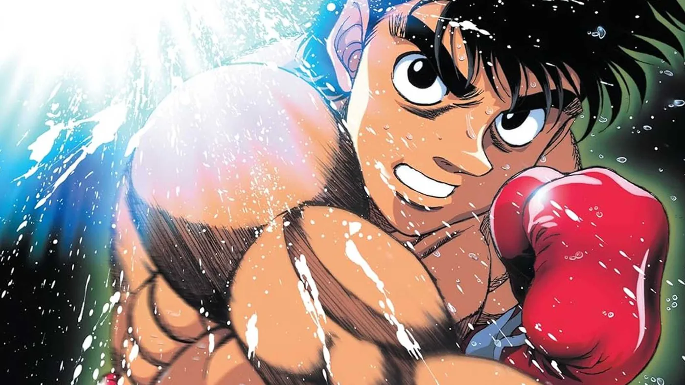 Ippo Makunouchi displaying anime fight choreography in Hajime no Ippo